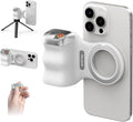 AASHZ Fun Shot Magnetic Phone Camera Grip with Wireless Remote – DSLR-Style Handle for iPhone 16/15/14/13/12 Pro Max & Android | Vlogging & Photography Stabilizer with 1/4” Tripod Mount