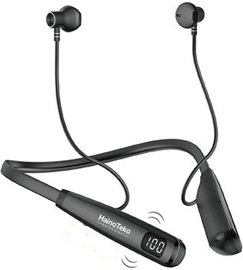 AASHZ HN81 Neckband Wireless Earphone Black