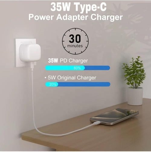 AASHZ 35W Fast USB C Power Adapter Plus Type C Cable for Iphone 16 Pro Max Fast charger Type C Wall Plug for Iphone 15 pro Max/16 Pro/16/16 Plus/15 pro/15 etc