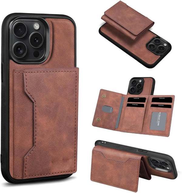 2-in-1 Detachable Leather Wallet Case for iPhone 16 Pro Max