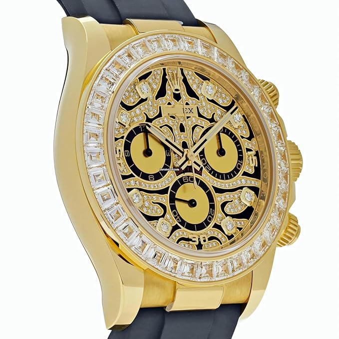 Buy  Diamond Skeleton Gold Dial Men's Luxury Watch Online in India