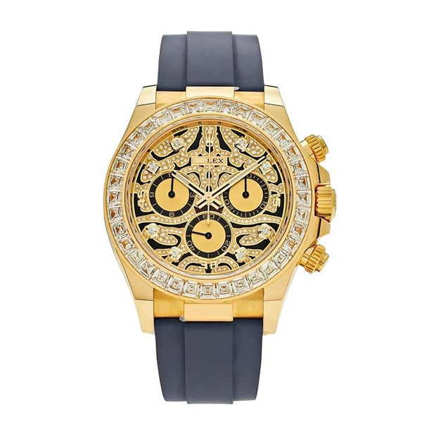 Buy  Diamond Skeleton Gold Dial Men's Luxury Watch Online in India