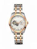 Automatic Skeleton White Dial Stainless Steel Watch for Men | Premium Luxury Timepiece (TwoTone)