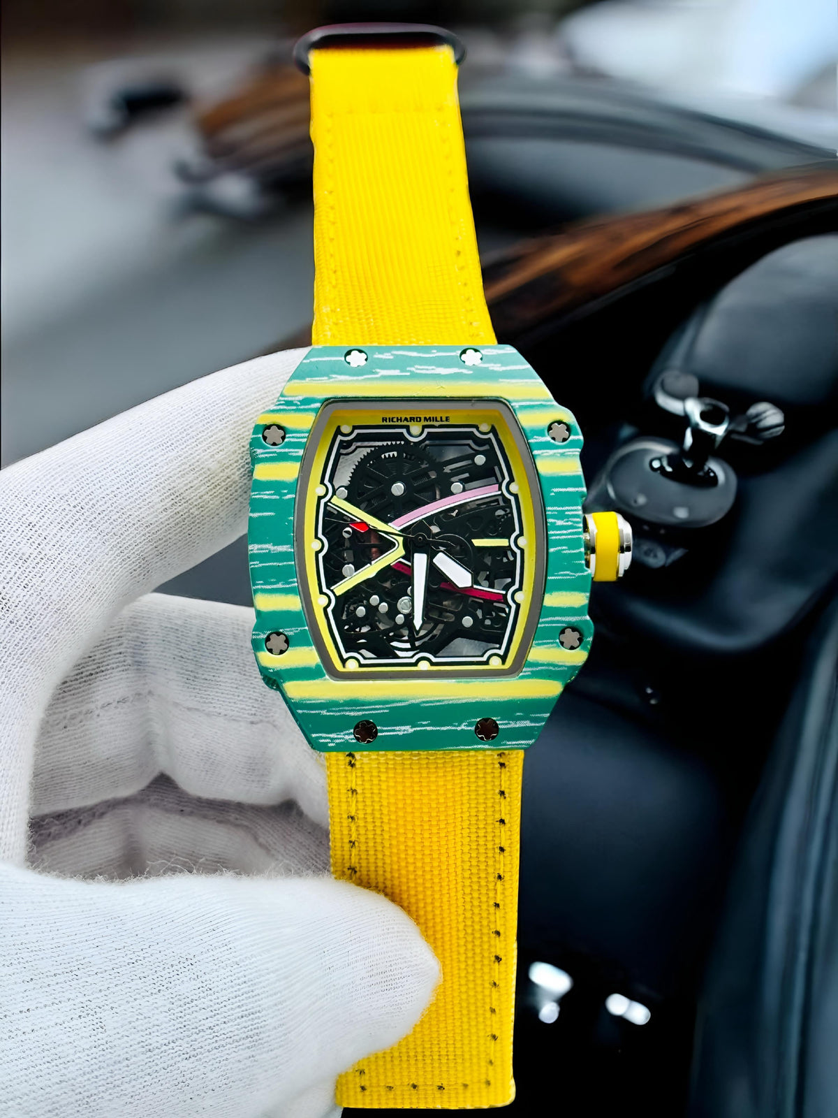 High-Performance Quartz Carbon TPT Watch in Vibrant Orange Color Option Available