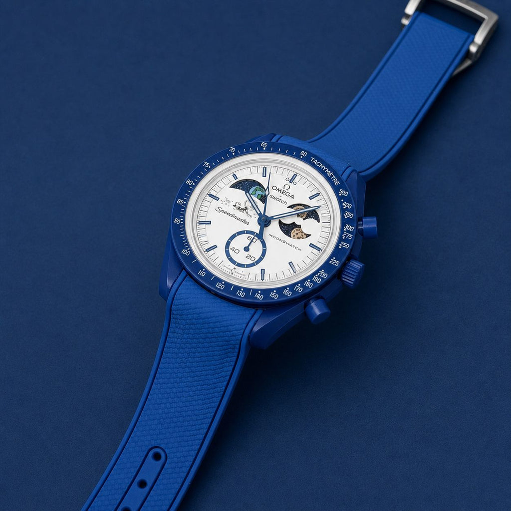 Luxury Moonphase Chronograph Men's Watch With Premium Silicone Strap – Multicolor Edition