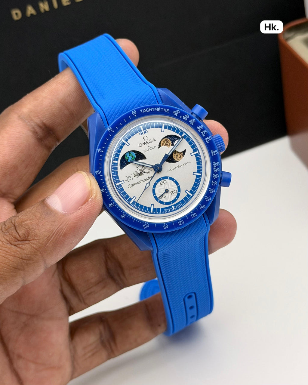 Luxury Moonphase Chronograph Men's Watch With Premium Silicone Strap – Multicolor Edition