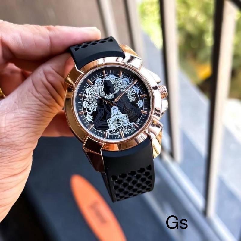 Premium Rudra Edition Black Dial Men's Fashion Watch – Imported Luxury Collection