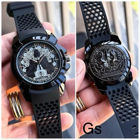 Premium Rudra Edition Black Dial Men's Fashion Watch – Imported Luxury Collection