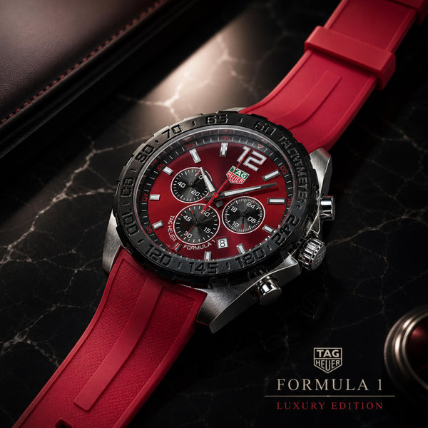 Buy Formula 1 Style Chronograph Men's Watch with Color Silicone Straps Online in India