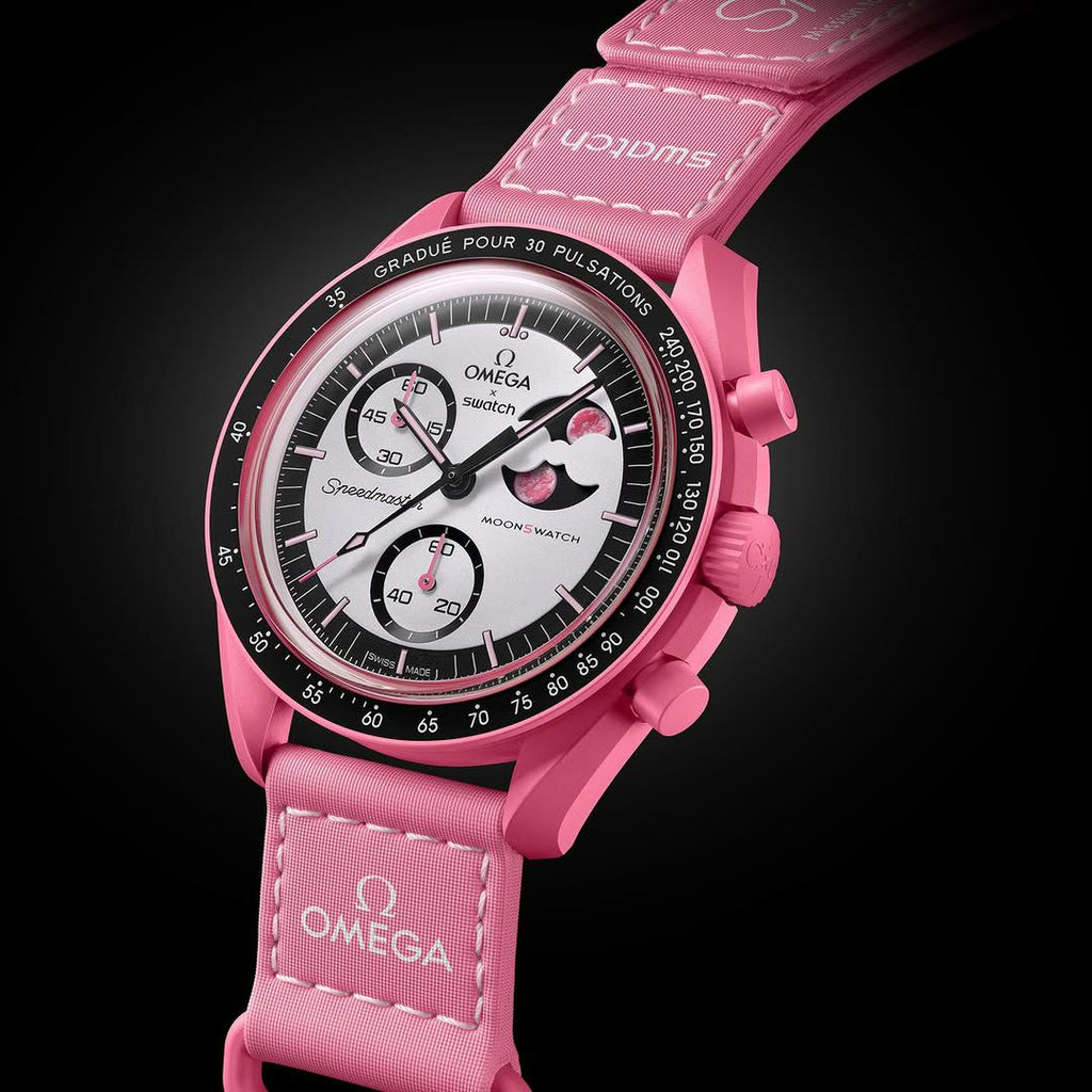 MoonSwatch by x Swatch | Buy Bioceramic Speedmaster Chronograph (Pink)