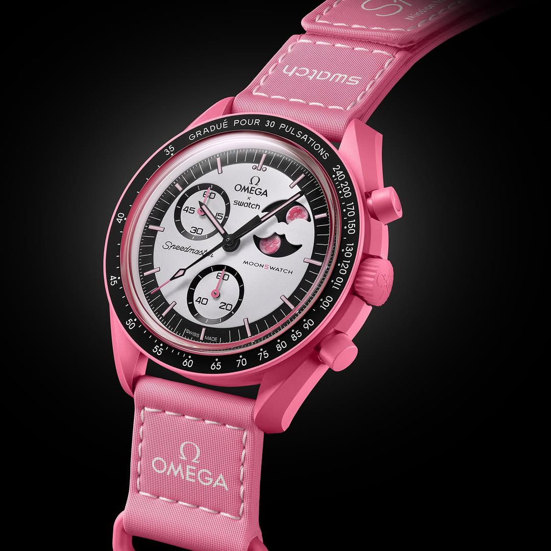 MoonSwatch by x Swatch | Buy Bioceramic Speedmaster Chronograph (Pink)