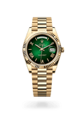 Day-Date 40 Green Ombre Dial Yellow Gold President Watch