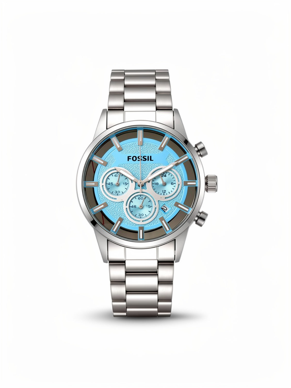 Chronograph White Dial Men’s Watch with Stainless Steel Strap