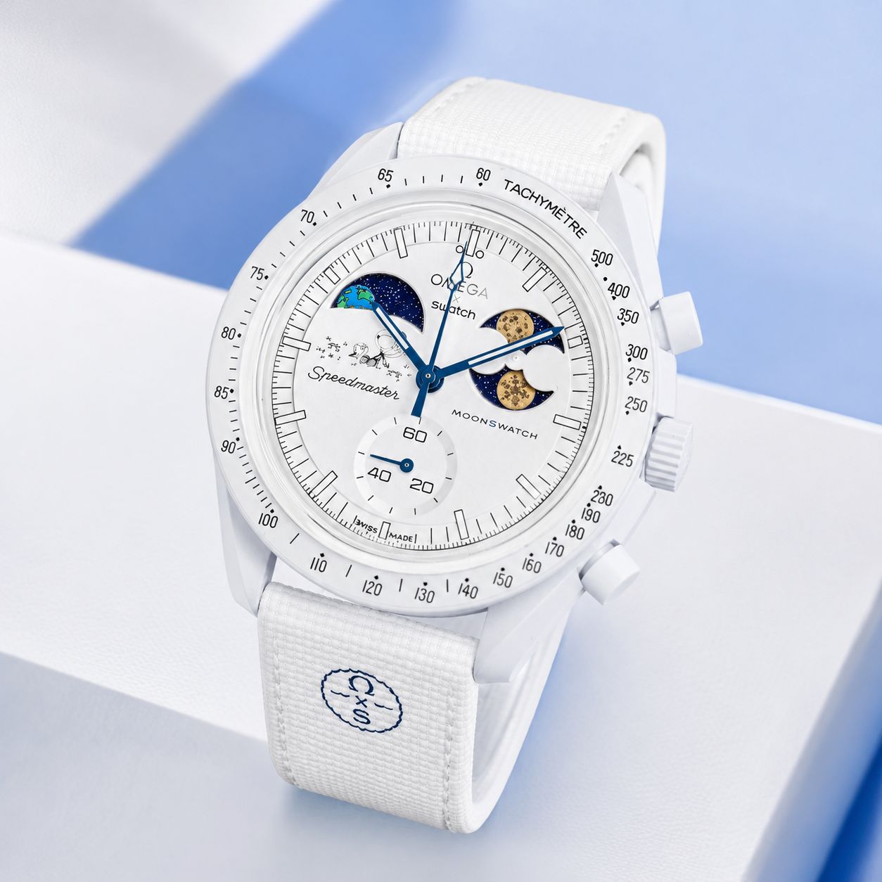 MoonSwatch by x Swatch | Buy Bioceramic Speedmaster Chronograph (White)
