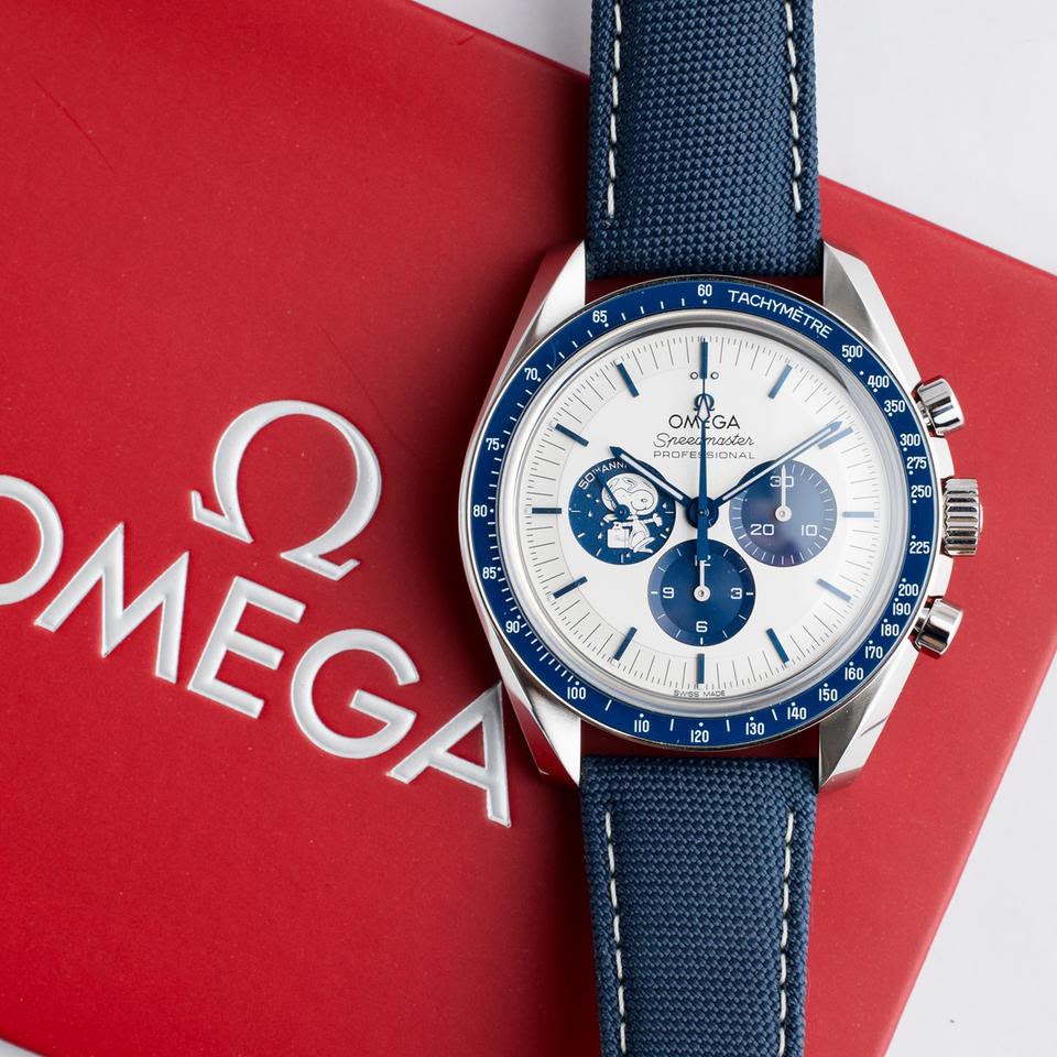 Men’s Luxury Chronograph Automatic Watch – Blue Strap & Silver Dial