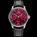 Schaffhausen Automatic Portofino Days Display – Maroon Dail Black Leather Belt Watch