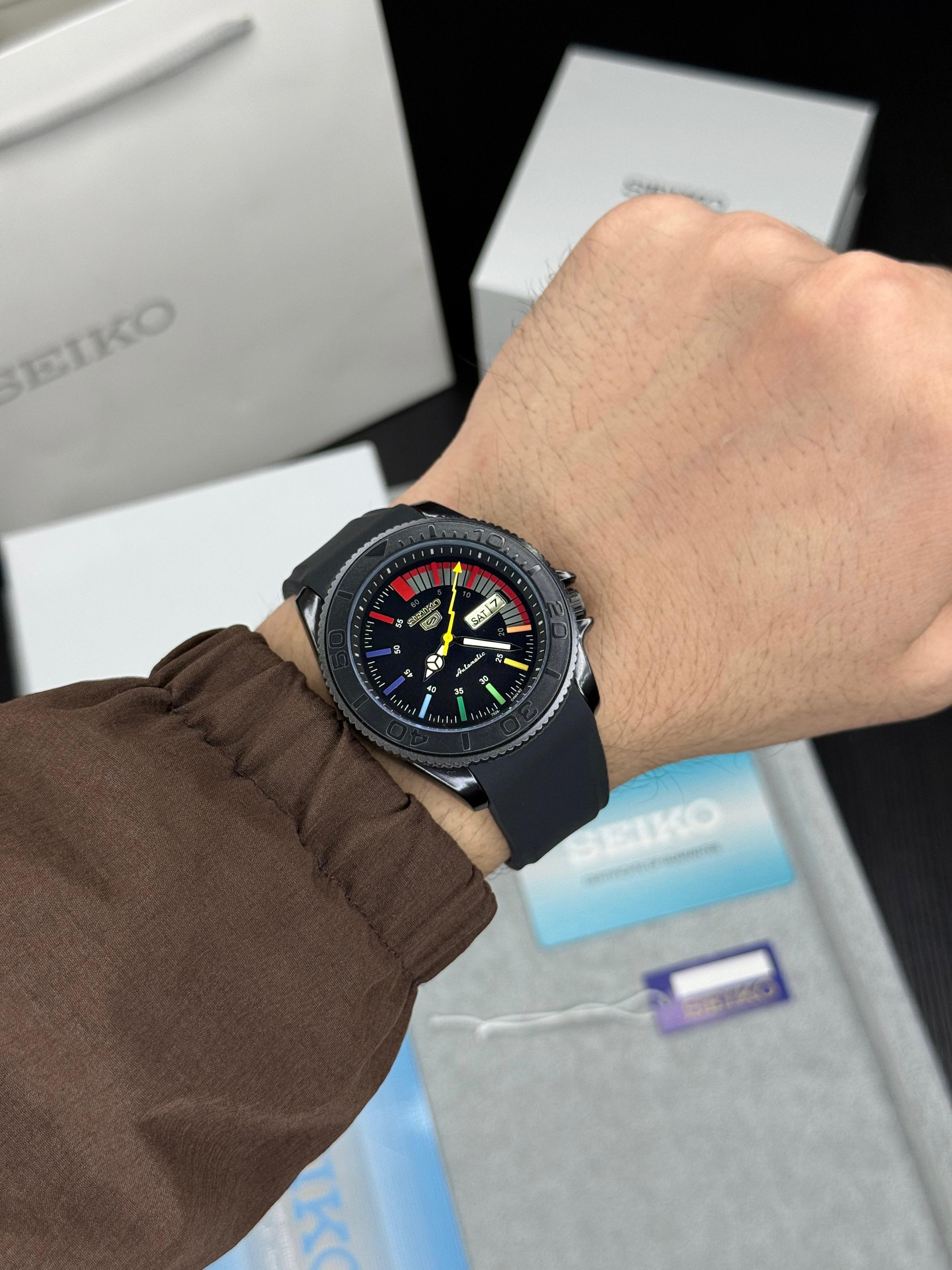 Sports "Rainbow Black KX 3" Limited Style | Automatic Diver Inspired Watch For Men's