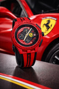 Red Men's Chronograph Watch | Tachymeter | Men's Sport Watch