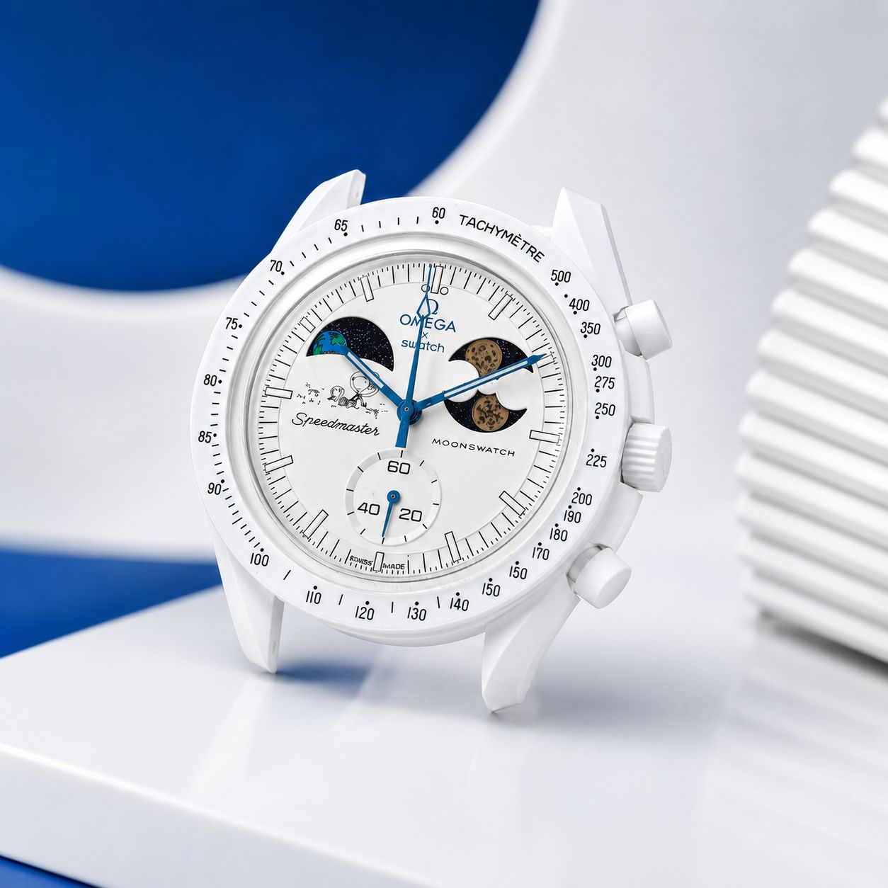 MoonSwatch by x Swatch | Buy Bioceramic Speedmaster Chronograph (White)