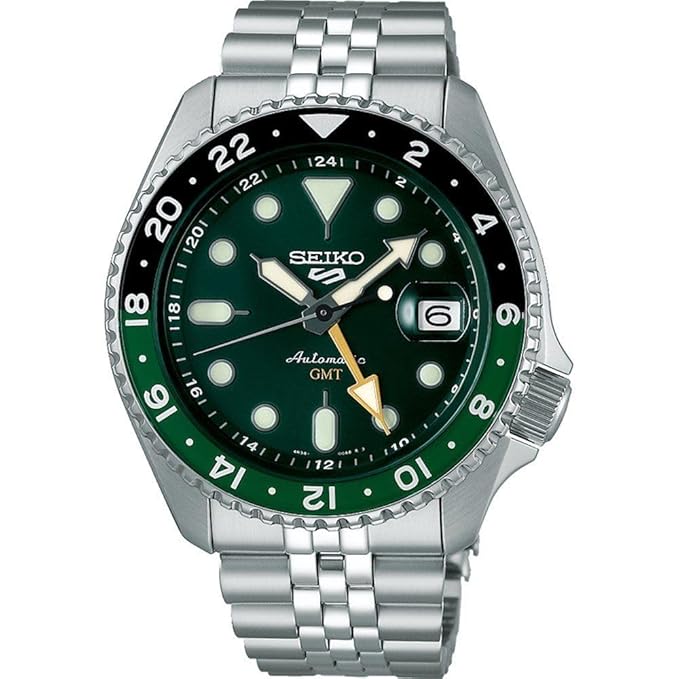 Buy Sports Quartz  GMT Orange Dial Stainless Steel Watch for Men Online in India