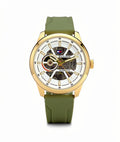 Men's Automatic Watch  Strap | Silver Skeleton Dial | Designer Inspired Sports Watch